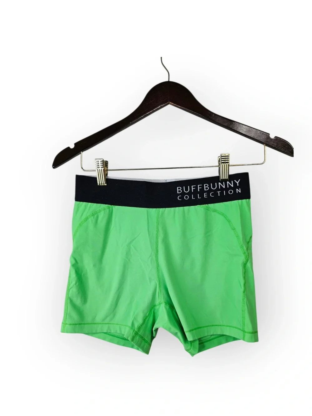 Buffbunny Collection Lime Green Workout Biker Shorts | Size Small